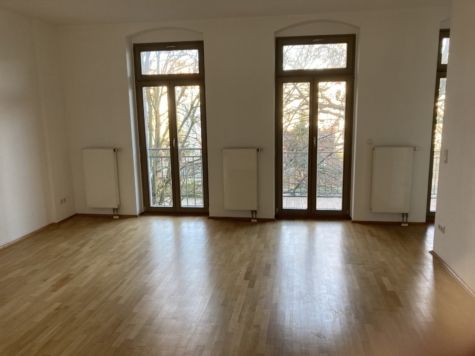 Ab 1.10.! Moderne 3-Raumwohnung! Zentrumsnah, Balkon, Parkett, Vorratsraum! - Wohnzimmer, Balkon (10025)