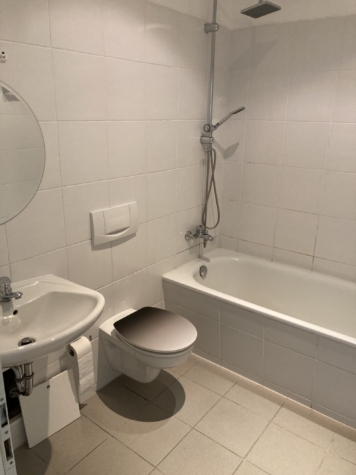 Ab 1.10.! Moderne 3-Raumwohnung! Zentrumsnah, Balkon, Parkett, Vorratsraum! - Bad mit Wanne (10031)