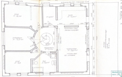 Dreiseitenhof: 2 Wohnhäuser, Nebengelass, gr. Grundstück = viel Raum für individuelle Lebenskonzepte - Grundriss OG modernes Haus (14357)