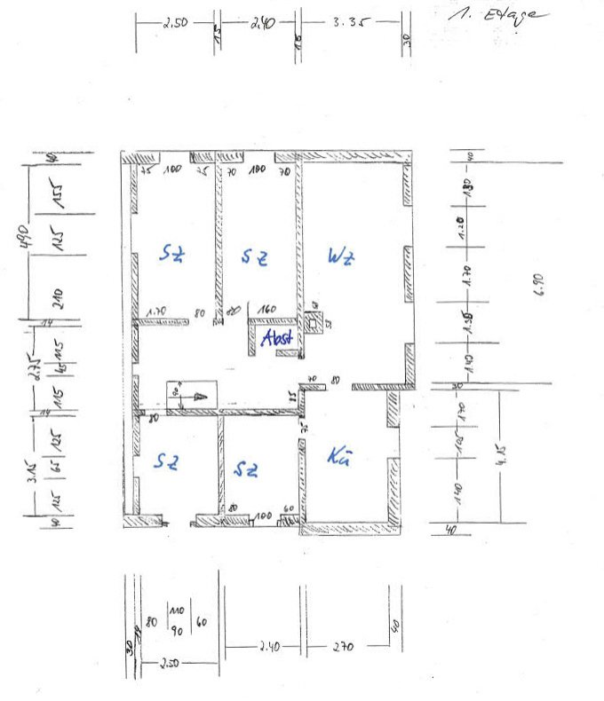 Grundriss OG Bauernhaus