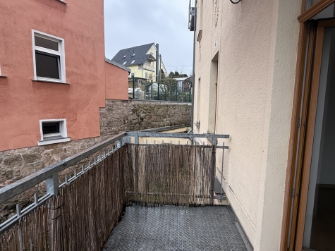 Modernisierte 2-Raum-Wohnung mit Balkon! Denkmalschutz! Leerstehend! - Balkon (4654)