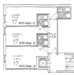 Grundriss Keller, Appartments 1, 2, 3