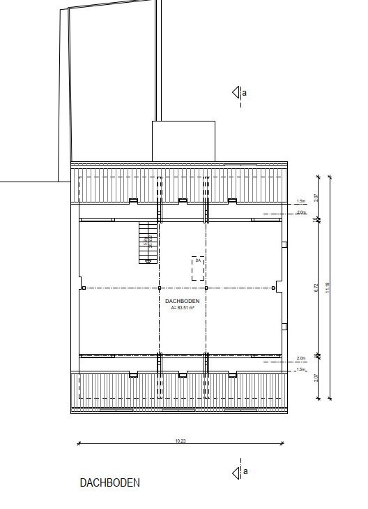 Grundriss Dachboden