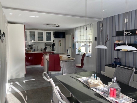 Exklusive Strandnähe trifft moderne Eleganz! EFH mit Einliegerwohnung in Bestlage von Thiessow! - EG Esszimmer mit offener Küche (6910)