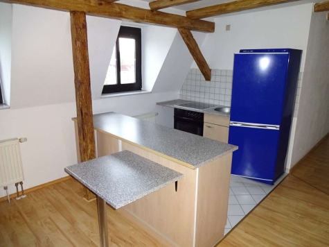 Vermietete 2-Raumwohnung mit Einbauküche; Innenstadtlage! - Kochbereich mit Einbauküche (4779)