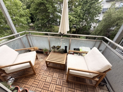 Ab 1.8.26! Gemütliche 2-Raumwohnung mit Balkon, EBK; Nähe Schlobigpark! - Balkon (9577)