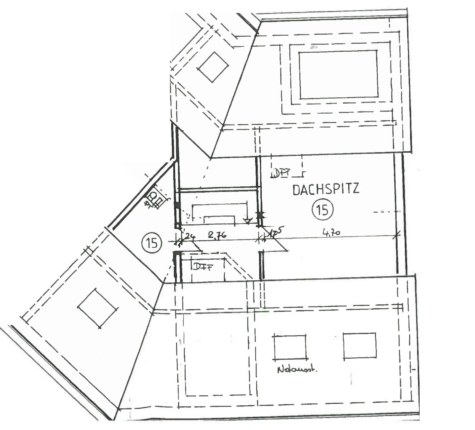 Großzügige 3,5-Zimmer-Maisonettewohnung mit Loggia, TG-Stpl. und 2 Stpl. in Zwickau! - Grundriss 2. DG (11658)