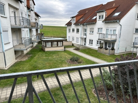 Frisch renoviert! 2-Raumwhg. mit Balkon, TG-Stpl. (duplex, saniert), Neubau 1997! Leerstand! - Ausblick Balkon (2804)