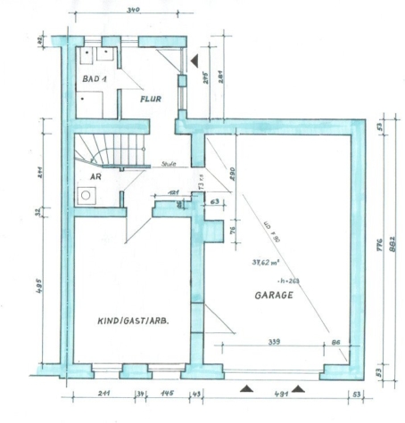 Aus Geschäftshaus wird Traumhaus! Attraktive Immobilie mit Wohnkonzept - Wohnkonzept EG (15456)