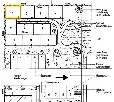 Vermietete 1,5-Raumwhg. mit Balkon in Marienthal – Nähe HBK! - Gartenanteil Nr. 1 (6745)