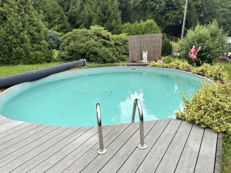 Attraktives Wohn- und Geschäftshaus mit großem Grundstück, Pool und Photovoltaik in Wilkau-Haßlau! - Pool (14136)
