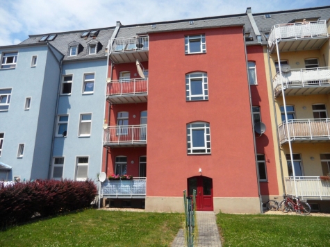 Zentrumsnahe 2-Raum-Wohnung mit Balkon! Vermietet! - Rückansicht (3873)