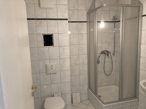 Zentrumsnahe 1-Raumwohnung mit Einbauküche! Vermietet! - Badezimmer mit Dusche (6495)
