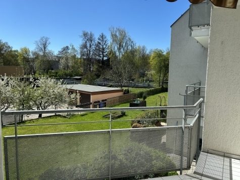 3-Raum-Wohnung Nähe Muldenaue. 1.OG, Balkon, TG-Stellplatz - Balkon (5849)