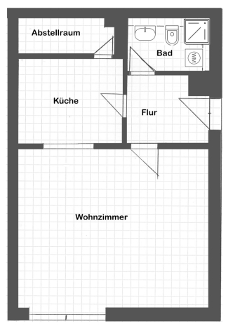 Attraktives Apartement in ehemaliger Textilfabrik, mit Aufzug, zentrumsnah, Denkmalschutz! - Grundriss (703)