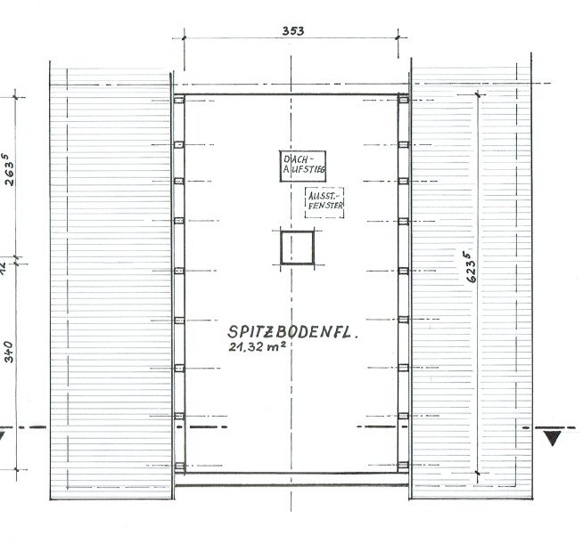 Grundriss Spitzboden