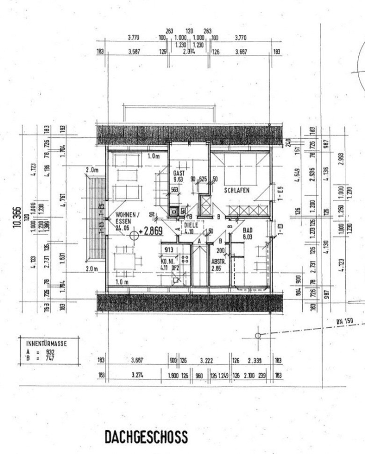Grundriss Dachgeschoss