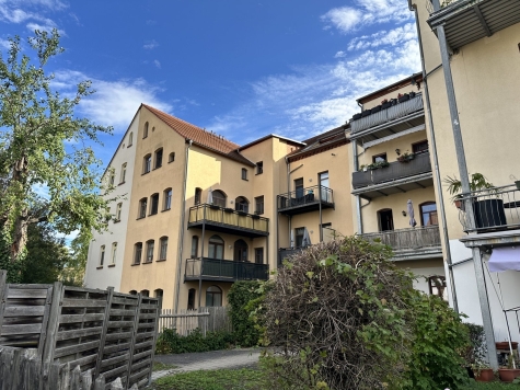 Vermietet ab 01.05.26! Großzügige 1-Raumwohnung mit Einbauküche in Zwickau! Denkmalschutz! - Rückansicht (3200)