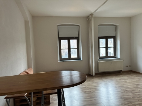 Vermietet ab 01.05.26! Großzügige 1-Raumwohnung mit Einbauküche in Zwickau! Denkmalschutz! - Wohn-/Schlafzimmer (3190)