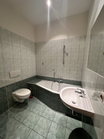 Vermietet ab 01.05.26! Großzügige 1-Raumwohnung mit Einbauküche in Zwickau! Denkmalschutz! - Badezimmer (3195)