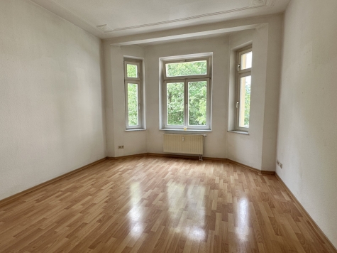 Vermietete 2-Raum-Wohnung mit Einbauküche und Tageslichtbad! - helles Wohnzimmer (557)
