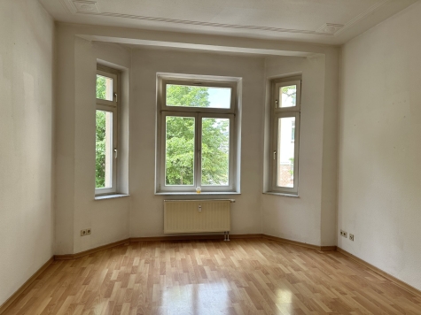 Vermietete 2-Raum-Wohnung mit Einbauküche und Tageslichtbad! - helles Wohnzimmer (550)