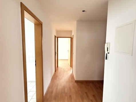 4-Raumwohnung mit Terrasse, Gäste-WC u. TG-Stpl. in ruhiger Lage! Leerstand! - Flur (7633)